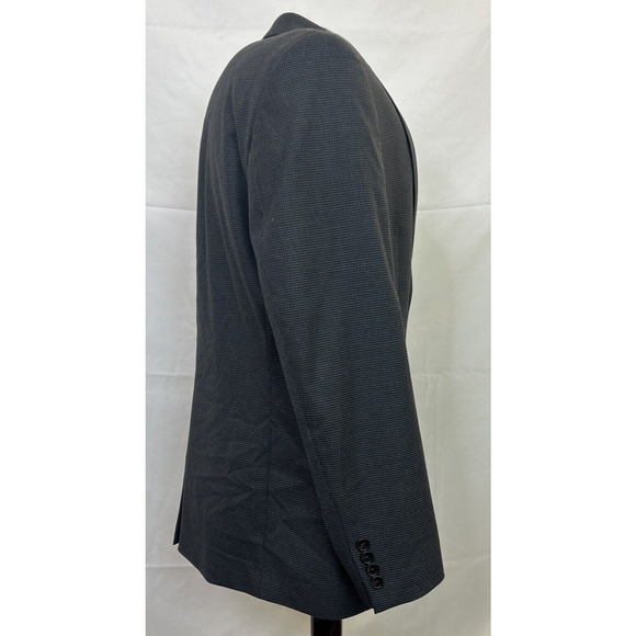 Lauren Ralph Lauren Sport Coat 42R Grey Check Houndstooth Blazer Jacket FS Chrty - Picture 2 of 12